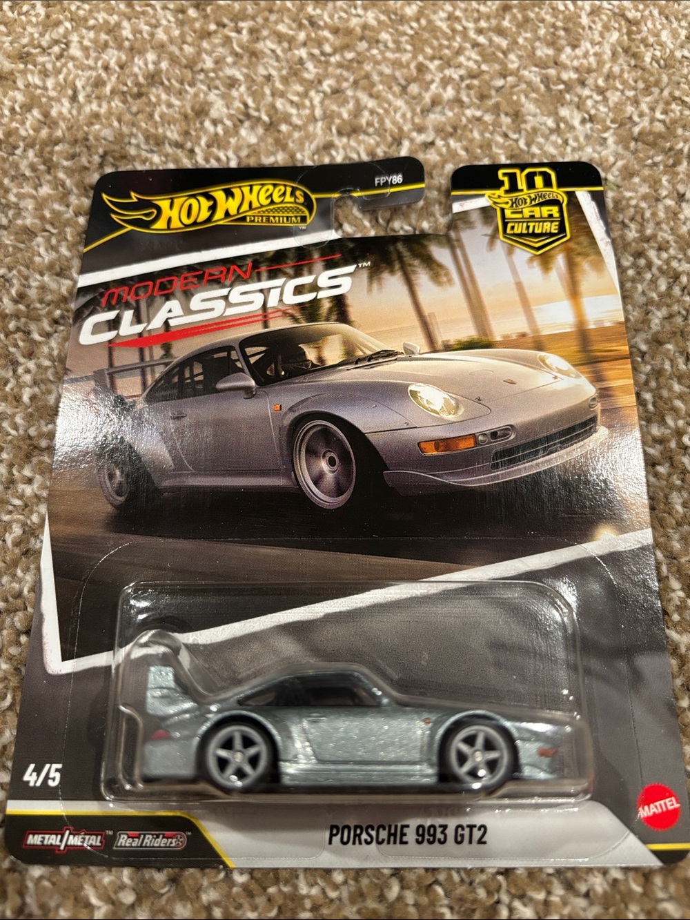 2026 Hot Wheels Premium Modern Classic Porsche 993 GT2 in Silver